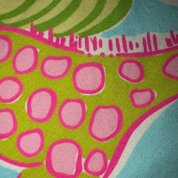 Lilly Pulitzer Womens Sabrina Dress Tie Back Owl Lion Giraffe Elephant Size 2 - Picture 10 of 13